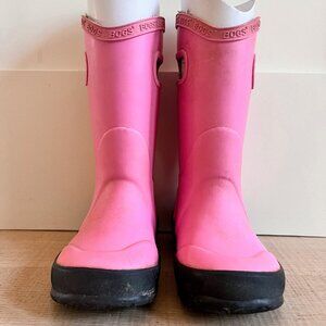 Kids Bogs Rain Boots Plush in Pink (Size 9)